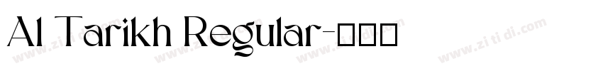 Al Tarikh Regular字体转换